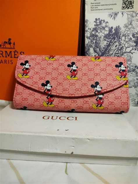 gucci mickey long wallet|Gucci long wallet women's.